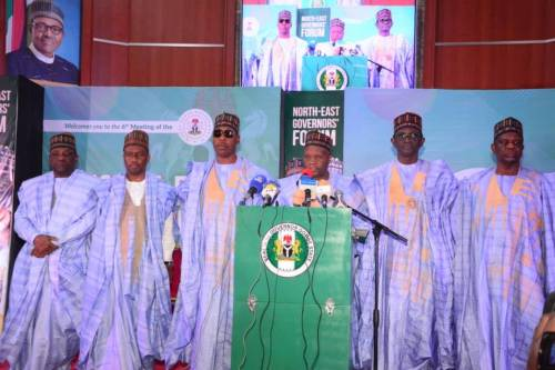 Northeast Governors Say Mass Surrender Of “Boko Haram Fighters Is Evidence Of Significant Improvement In Security Situation” Despite Rising Kidnappings, Killings In Region